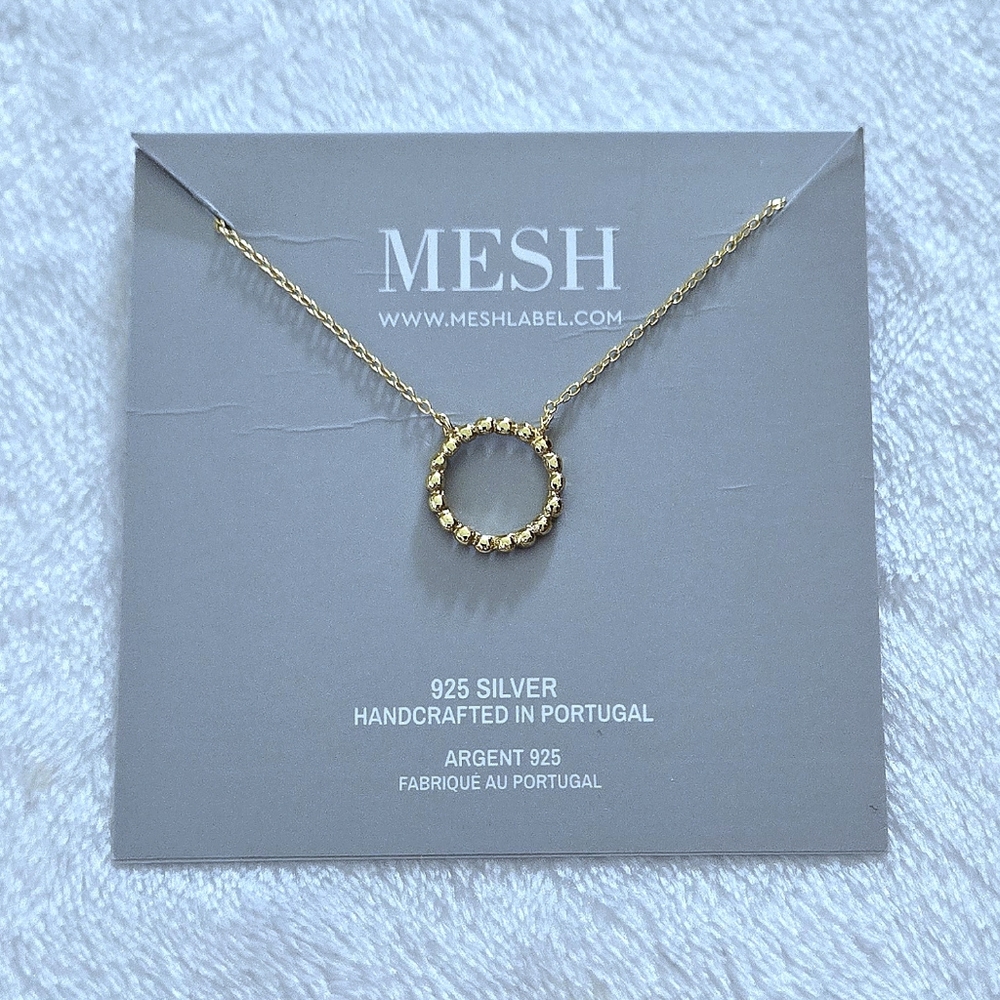 MESH Stationary Open Circle⭕️ Necklace